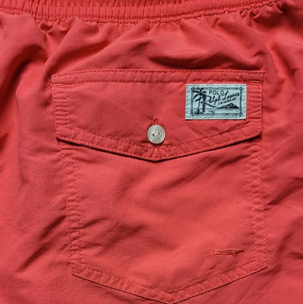 Ralph Lauren Blue and Pink Swim Shorts Size XL/TG